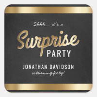 Caramel Gold et Black Surprise fête d'anniversaire