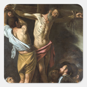 Sticker Carré Caravaggio La Crucifixion de Saint Andrew