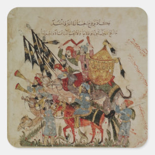 Sticker Carré Caravane allant à Mecque