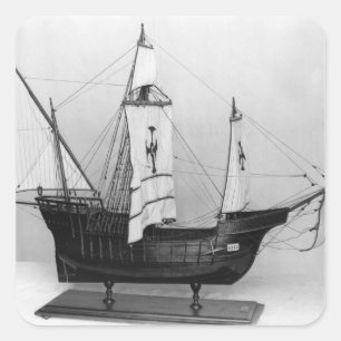 Sticker Carré Caravel de Christophe Colomb