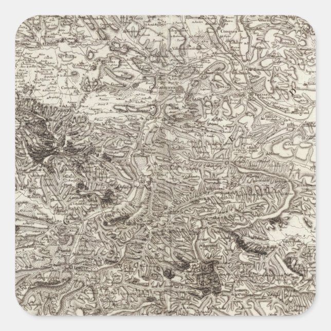 Sticker Carré Carcassonne (Devant)