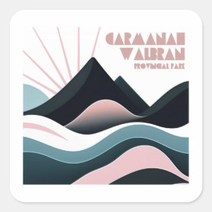Sticker Carré Carmanah Walbran Parc provincial Colour Hills