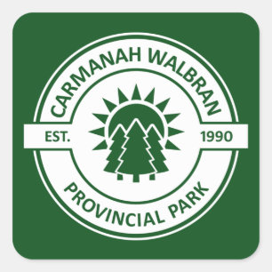 Sticker Carré Carmanah Walbran Provincial Sun Trees
