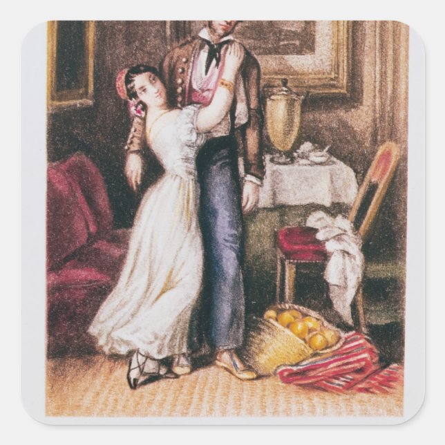 Sticker Carré Carmen et Don Jose, 1846 (Devant)