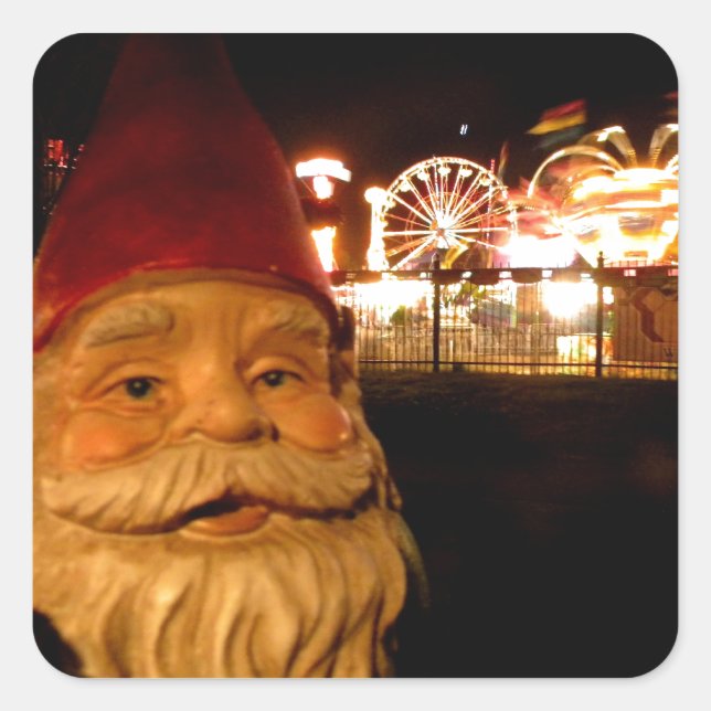 Sticker Carré Carnival Gnome (Devant)