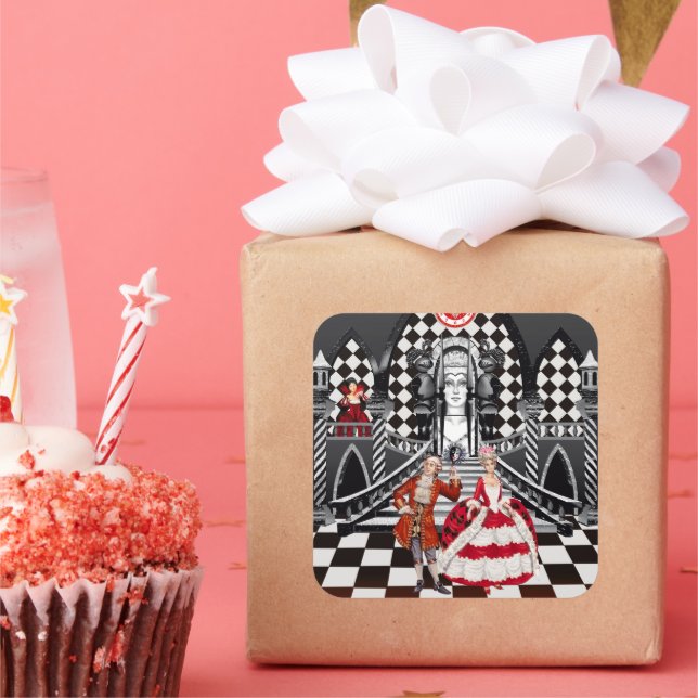 Sticker Carré Carnival in a Magical land (Fête)