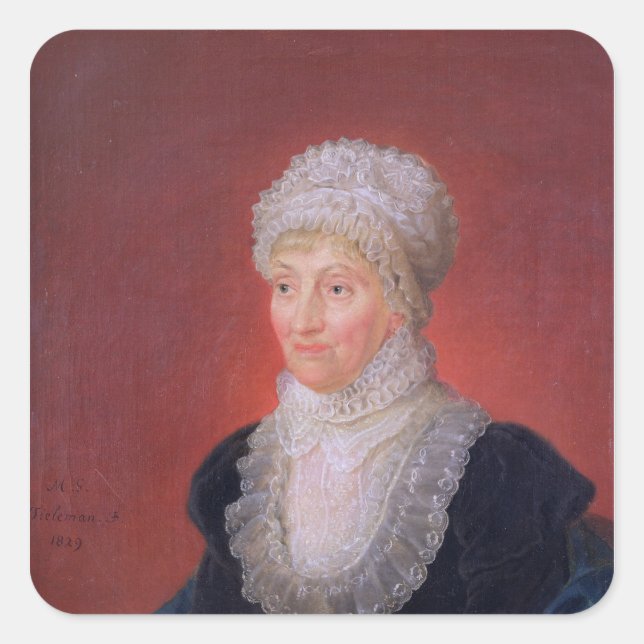 Sticker Carré Caroline Herschel, 1829 (Devant)