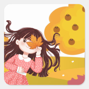 Sticker Carré Carré bon thanksgiving