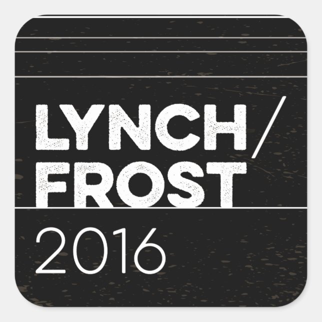 STICKER CARRÉ CARRÉ LYNCH/FROST 2016 (Devant)