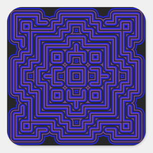 Sticker Carré Carreau Lotus