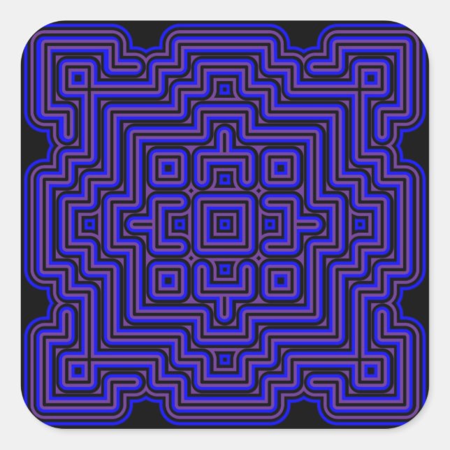 Sticker Carré Carreau Lotus (Devant)