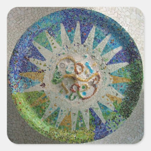 Sticker Carré Carreaux