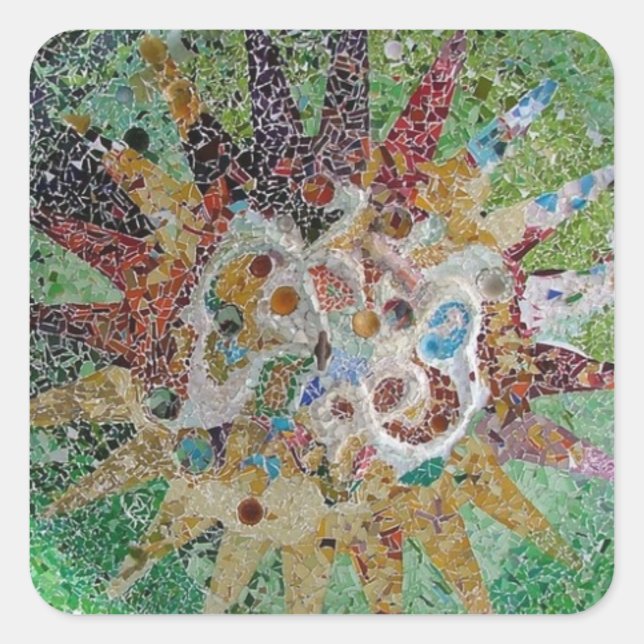 Sticker Carré Carreaux (Devant)