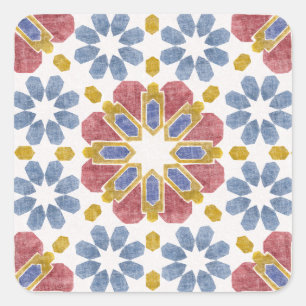 Sticker Carré Carrelage marocain