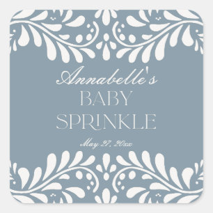 Sticker Carré Carrelage Talavera Bleu Duisâtre Fiesta Bébé arros