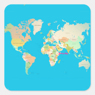 Sticker Carré carte