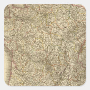 Sticker Carré Carte de France