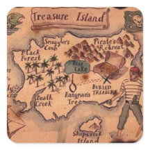 Carte de l'île au trésor