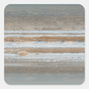 Sticker Carré Carte des couleurs de Jupiter 2