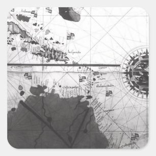 Sticker Carré Carte des pays