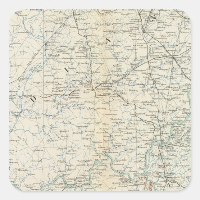 Sticker Carré Carte Gen XVI (Devant)