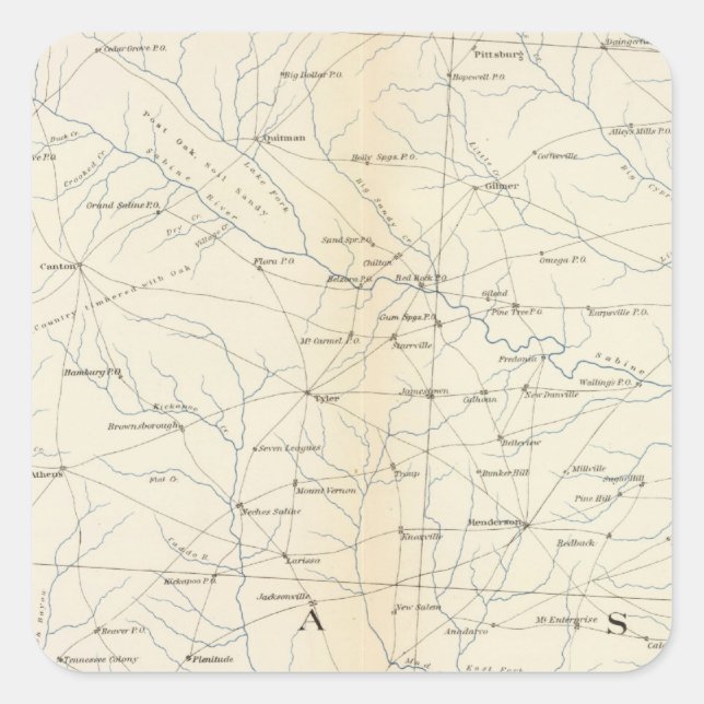 Sticker Carré Carte Gen XXIII (Devant)