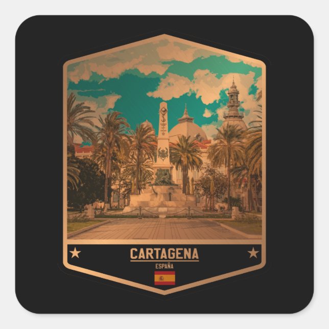 Sticker Carré Carthagène (Devant)