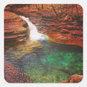 Sticker Carré Cascade