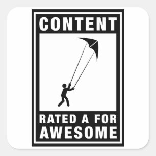 Sticker Carré Cascade Kiting