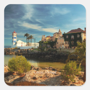 Sticker Carré Cascais, Portugal paysage pittoresque