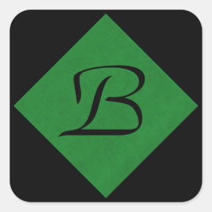 Sticker Carré Casino Green Velvet Personnalisé Accueil Casino