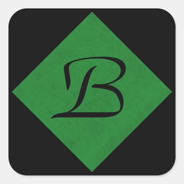 Sticker Carré Casino Green Velvet Personnalisé Accueil Casino (Devant)