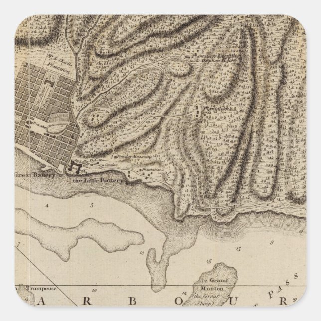 Sticker Carré Casquette Francois (Devant)