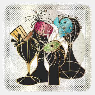 Sticker Carré Casquette queenly