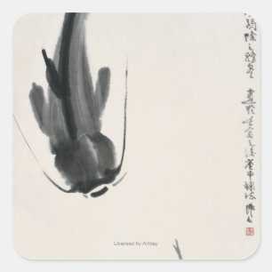 Sticker Carré Catfish chinois