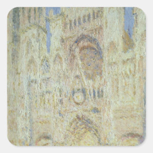 Sticker Carré Cathédrale de Claude Monet   Rouen au coucher du