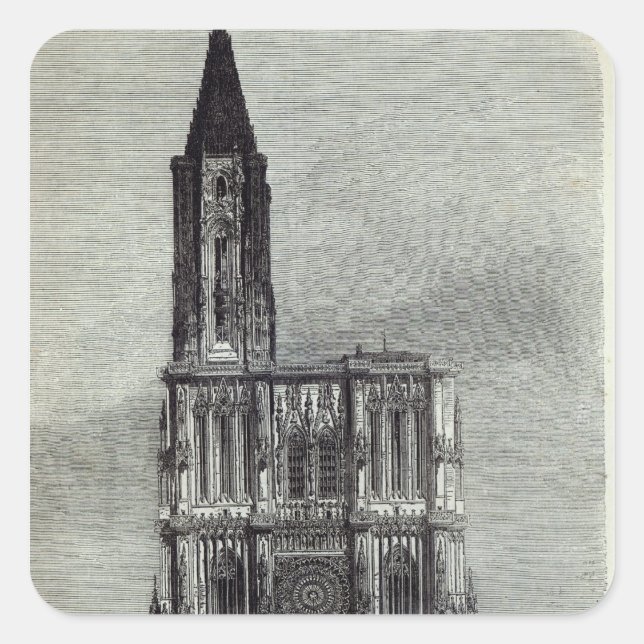 Sticker Carré Cathédrale de Strasbourg (Devant)