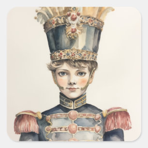 Sticker Carré Cavalier, Prince Casse-Noisette Noble Cavalier en