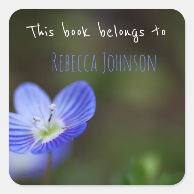 Sticker Carré Ce livre appartient à (Devant)