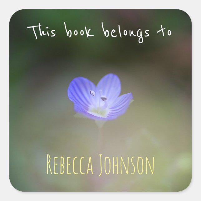 Sticker Carré Ce livre appartient à (Devant)