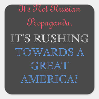 Sticker Carré Ce n'est pas russe, c'est RUSHING