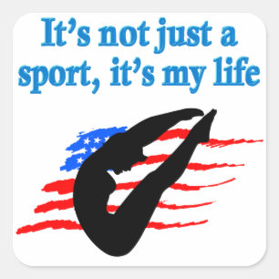 STICKER CARRÉ CE N'EST PAS SEULEMENT UN DESIGN DE PLONGÉE SPORTI