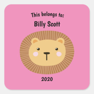 Sticker Carré Cela fait partie du retour au lion de l'école visa