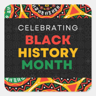 Sticker Carré Célébration du Mois de l'histoire des Noirs