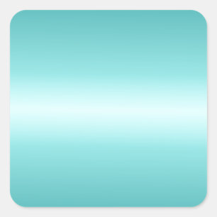 Sticker Carré Celeste horizontal et gradient turquoise