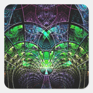 Sticker Carré Celestial Tree