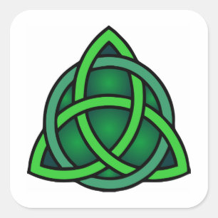 Sticker Carré celtique noeud irlande symbole antique païen irlan