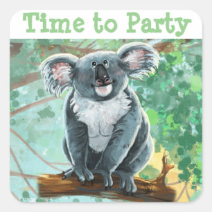 Sticker Carré Centre de la fête des ours de Cuta Koala