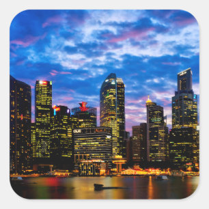 Sticker Carré Centre-ville