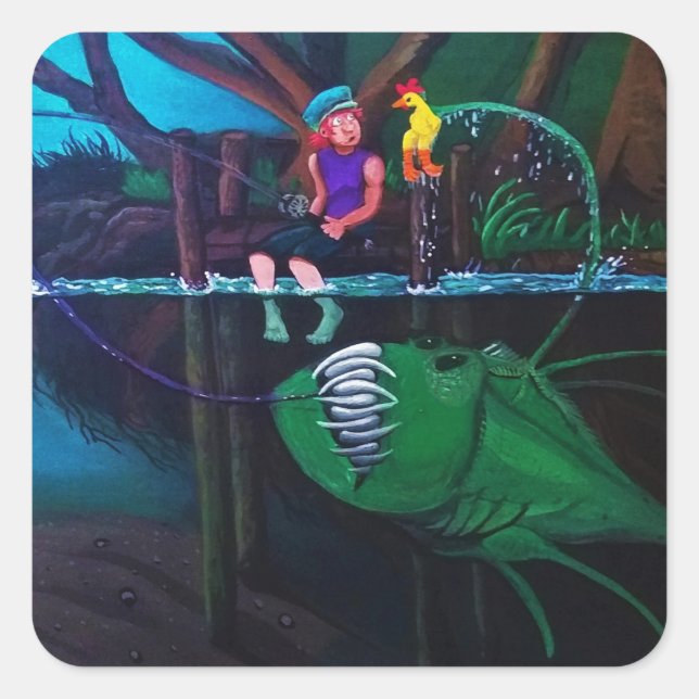 Sticker Carré cercle de vie (Devant)